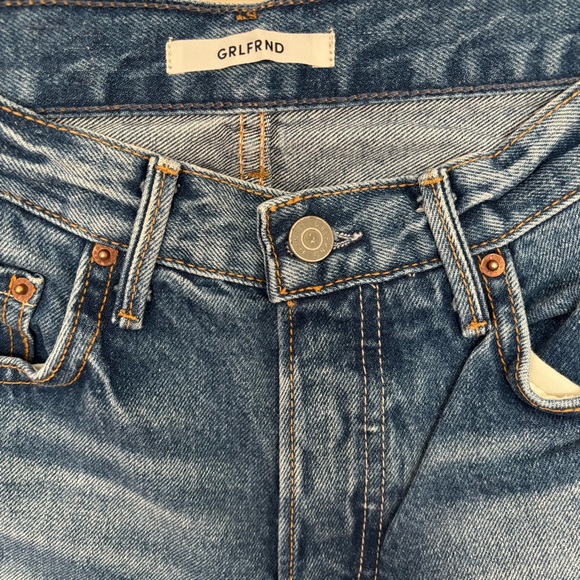 GRLFRND Helena Raw Hem Button Fly Jeans - Picture 2 of 4